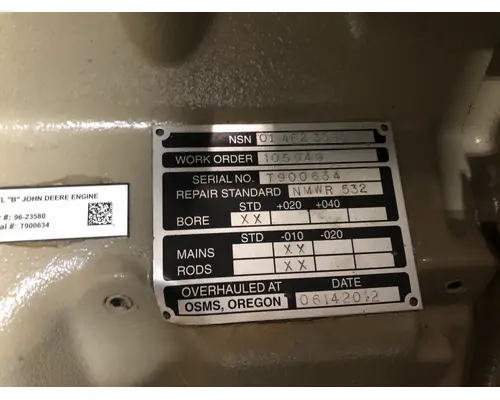 John Deere 6068TF151 Engine Assembly