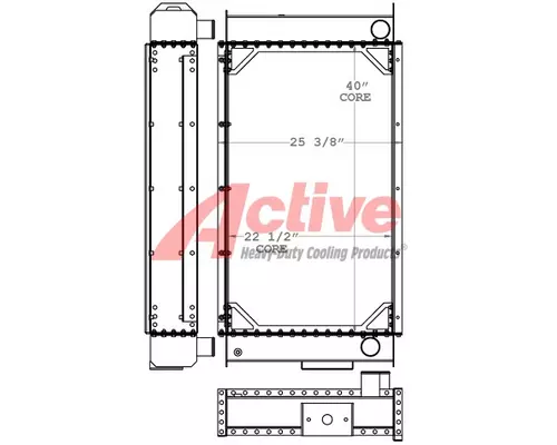 Radiator John Deere 6090HF485 Tier III Active Radiator