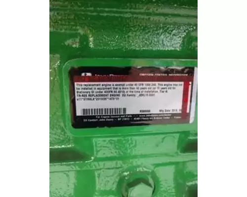 John Deere 6135 Engine Assembly