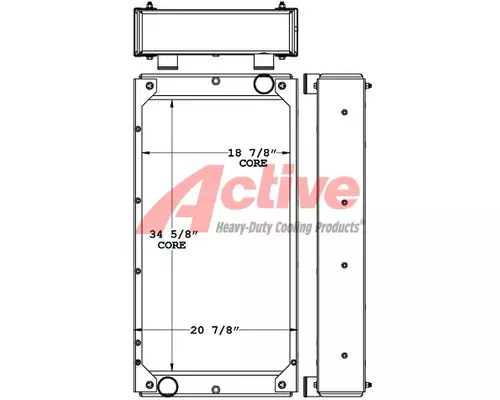 John Deere 624J Radiator