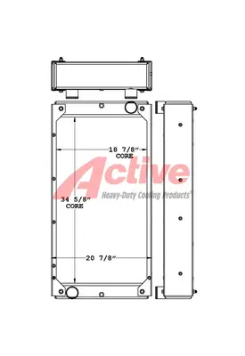 John Deere 624J Radiator