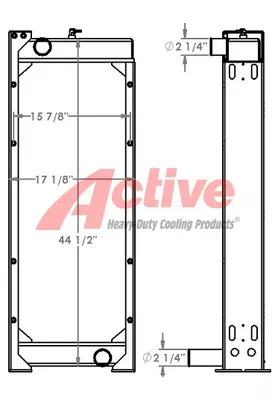 John Deere 672 Radiator