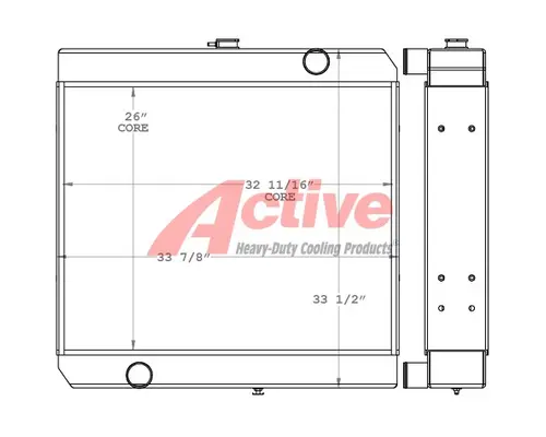 Radiator John Deere 690E-LC Excavator Active Radiator