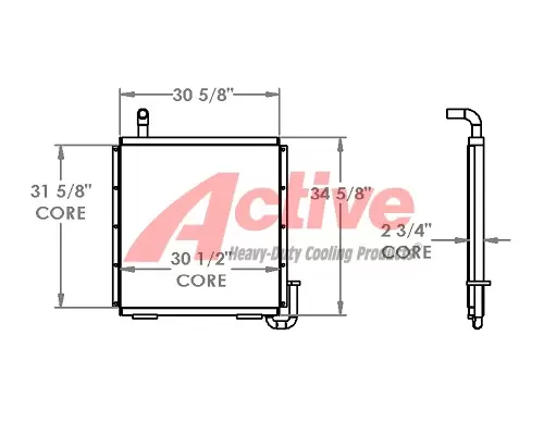 John Deere 790 Excavator Engine Oil Cooler