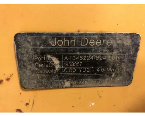 John Deere 824K Attachments, Wheel Loader