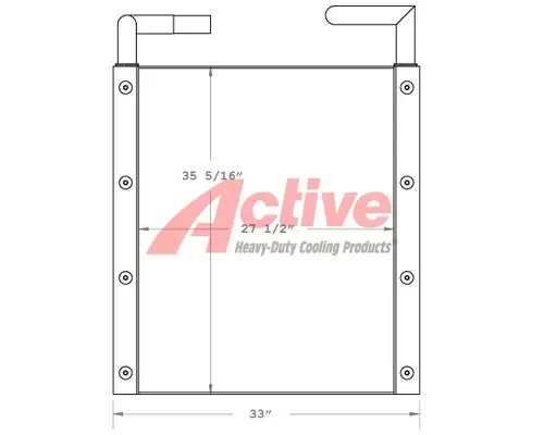 Engine Oil Cooler John Deere 892ELC Active Radiator