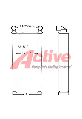 John Deere CTS Combine Charge Air Cooler (ATAAC)