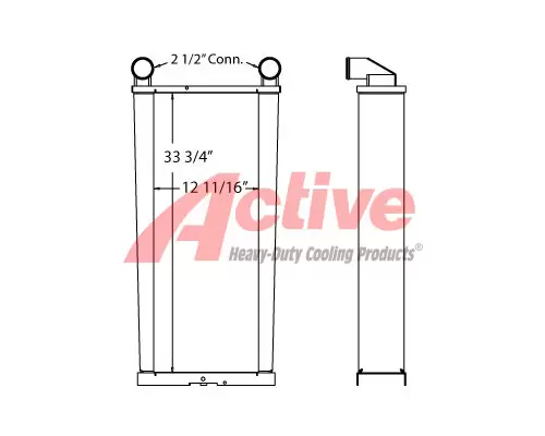 Charge Air Cooler (ATAAC) John Deere CTS Combine Active Radiator