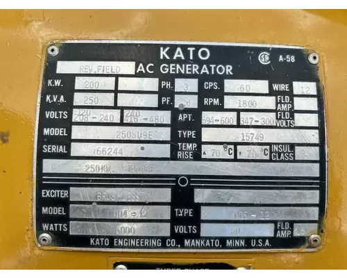 KATO 250SU9E Generator Set