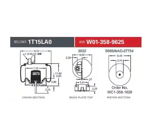 KENWORTH AG200  AIR SPRINGAIR BAG