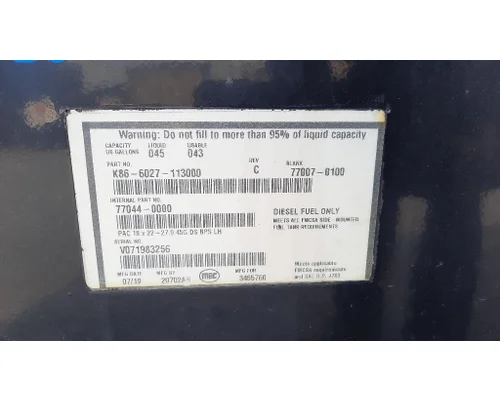 KENWORTH K270 FUEL TANK