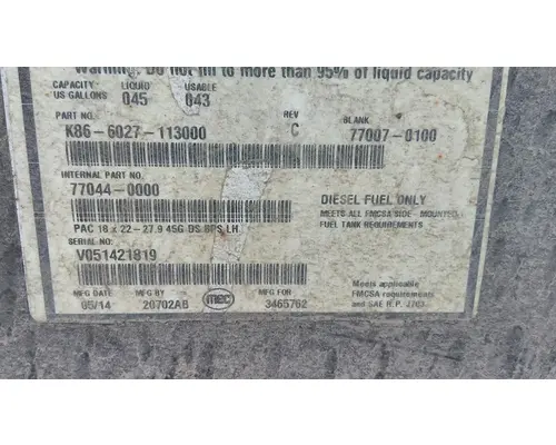 KENWORTH K370 FUEL TANK