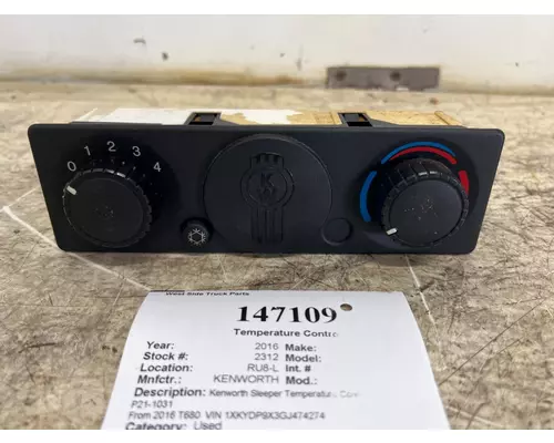 KENWORTH P21-1031 Temperature Control