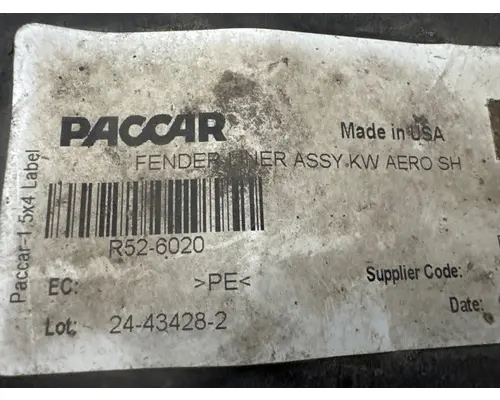 KENWORTH R52-6023 Inner Fender Liner