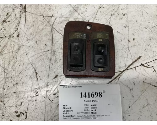 KENWORTH S64-1034R Switch Panel