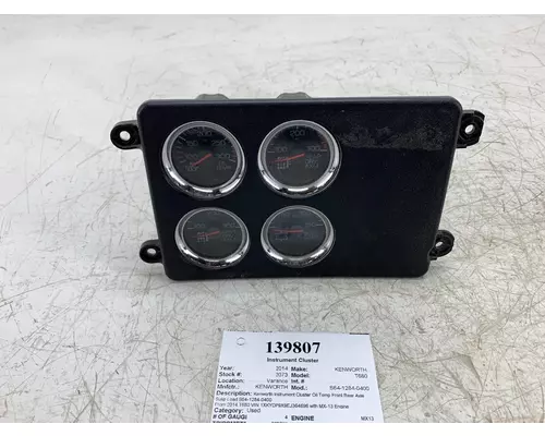 KENWORTH S64-1284-0400 Instrument Cluster