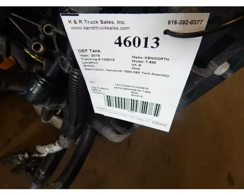 KENWORTH T-680 DEF Assembly