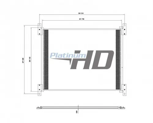 KENWORTH T2000 AIR CONDITIONER CONDENSER
