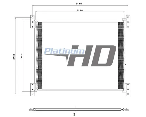 KENWORTH T2000 AIR CONDITIONER CONDENSER