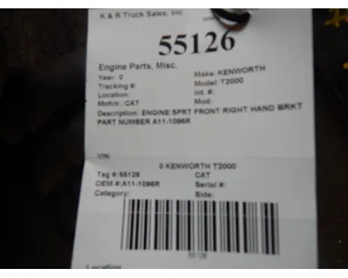 KENWORTH T2000 Brackets, Misc.