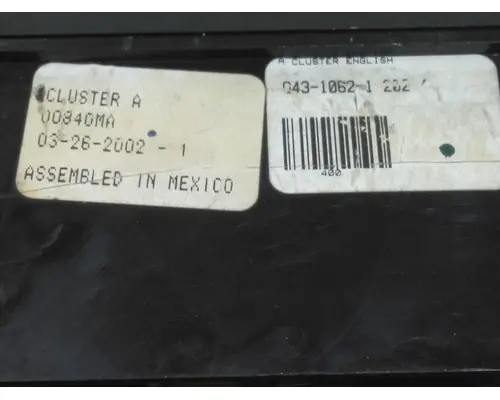 KENWORTH T2000 GAUGE CLUSTER