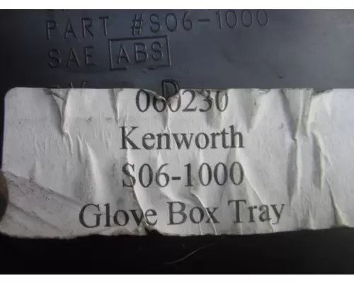 KENWORTH T2000 INTERIOR PARTS, MISC.