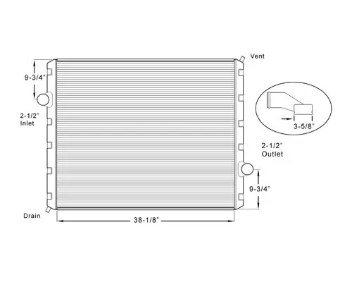 KENWORTH T2000 RADIATOR ASSEMBLY