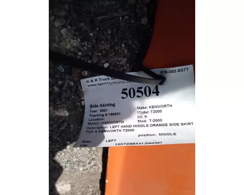 KENWORTH T2000 Side Fairing