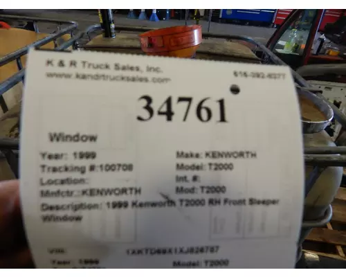 KENWORTH T2000 Special Glass