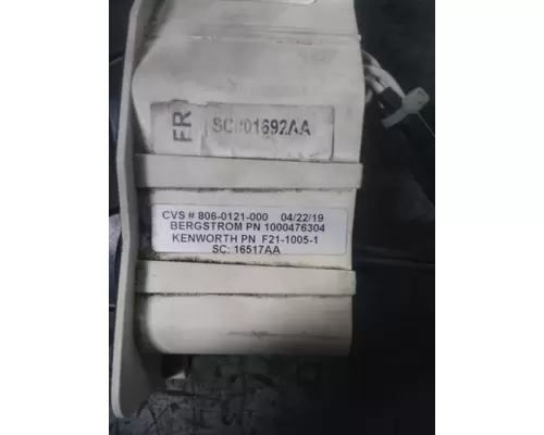 KENWORTH T2000 TEMPERATURE CONTROL