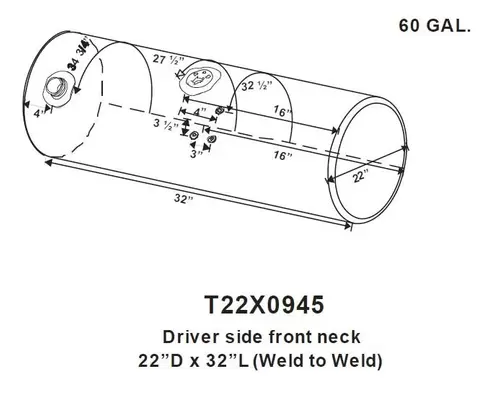 KENWORTH T300 1995-2009 FUEL TANK