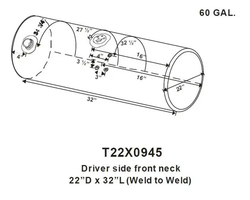 KENWORTH T300 1995-2009 FUEL TANK