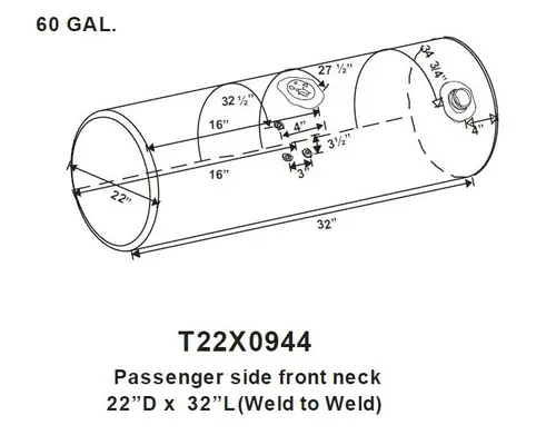 KENWORTH T300 1995-2009 FUEL TANK