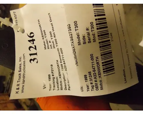 KENWORTH T300 Dash & Instruments