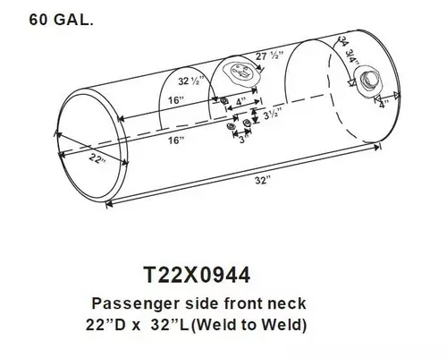 KENWORTH T300 FUEL TANK