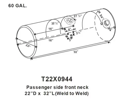 KENWORTH T300 FUEL TANK