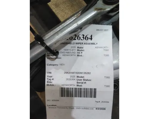 KENWORTH T380 WINDSHIELD WIPER ASSEMBLY