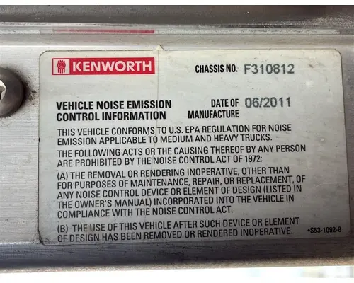 KENWORTH T440 CAB