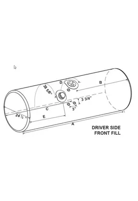 KENWORTH T600 1985-2007 FUEL TANK