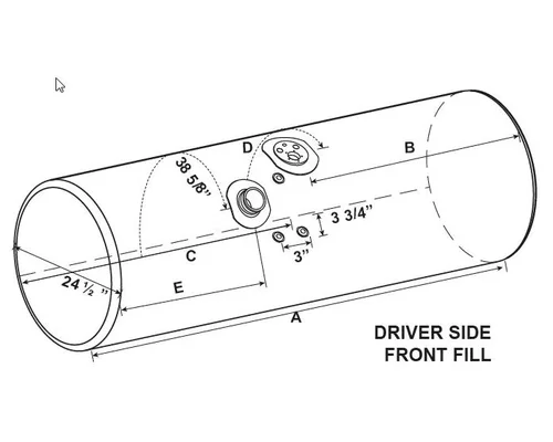 KENWORTH T600 1985-2007 FUEL TANK