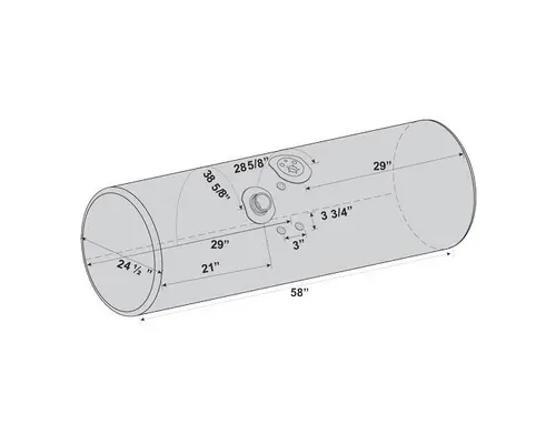KENWORTH T600 1985-2007 FUEL TANK