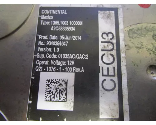 KENWORTH T600-CECU3_Q21-1076-1-100 Electronic Parts, Misc.
