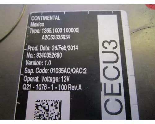 KENWORTH T600-CECU3_Q21-1076-1-100 Electronic Parts, Misc.