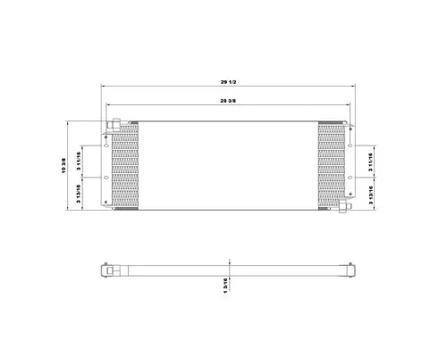KENWORTH T600 AIR CONDITIONER CONDENSER