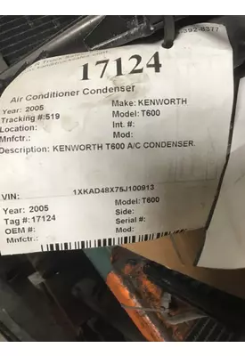 KENWORTH T600 Air Conditioner Condenser