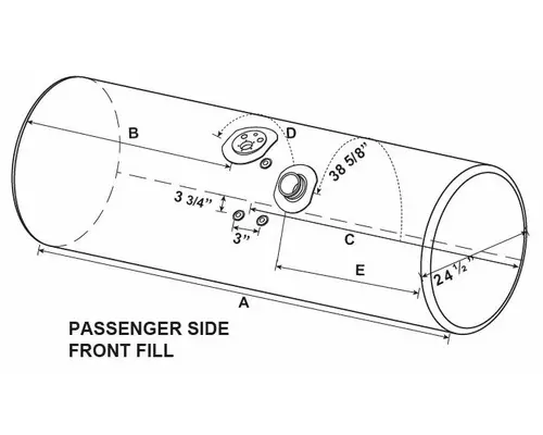 KENWORTH T600 FUEL TANK