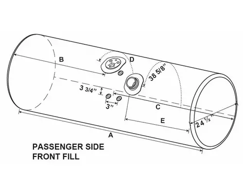 KENWORTH T600 FUEL TANK