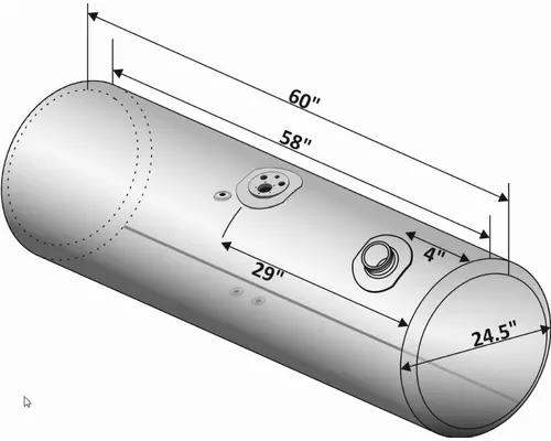 KENWORTH T600 FUEL TANK