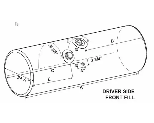 KENWORTH T600 FUEL TANK