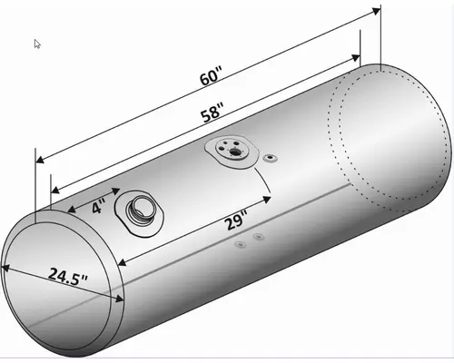 KENWORTH T600 FUEL TANK